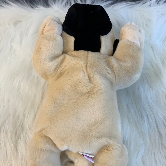 Ty (24) Cream and Black Plush Pug “Pugsly” - Picture 10 of 10